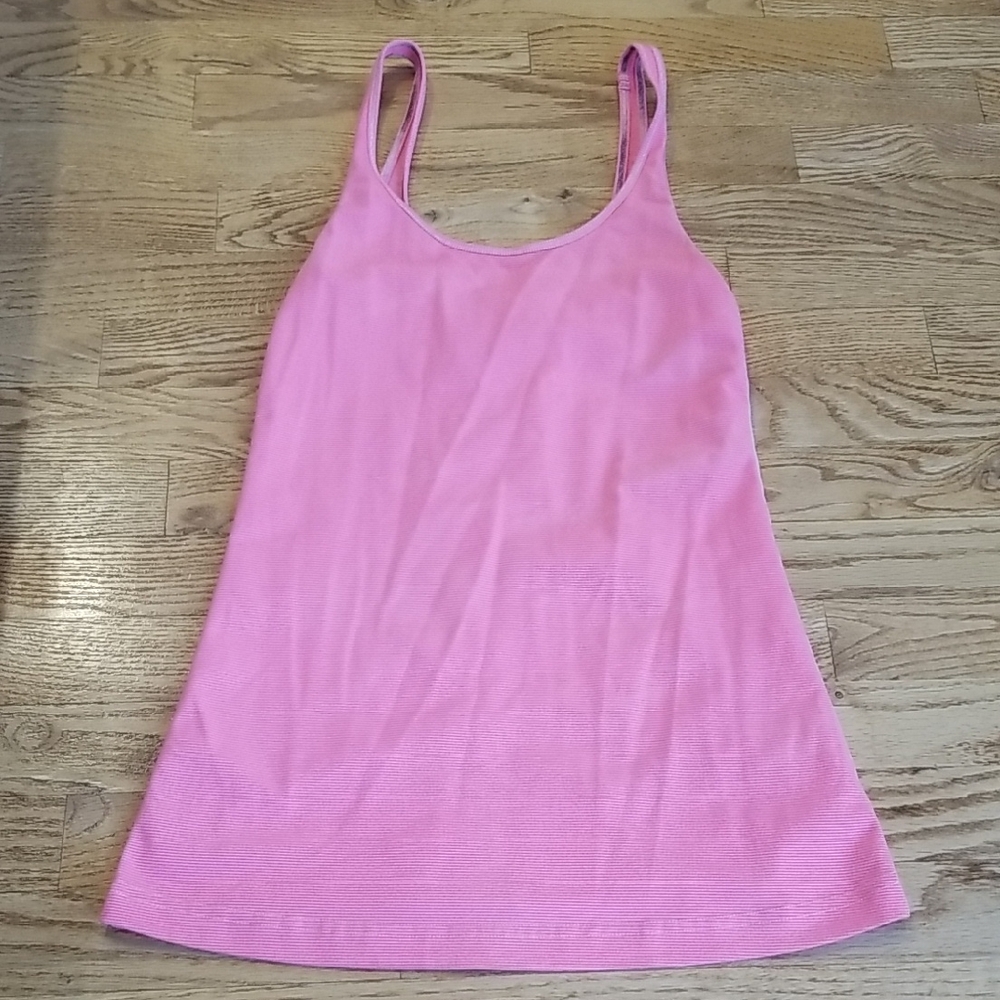 (4) lululemon athletica Striped Sporty Tennis Running Workout Gym Activewear